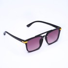 Очки солнцезащитные детские OneSun, uv 400, линза 4.2×5 см, ширина 13 см, дужка 13 см - Фото 3