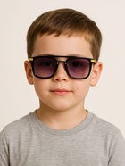 Очки солнцезащитные детские OneSun, uv 400, линза 4.2×5 см, ширина 13 см, дужка 13 см - Фото 1