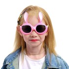 Очки солнцезащитные детские Мастер К, поляризационные, UV 400, линза 5.5×6 см, ширина 13 см, дужка 13 см, розовые - Фото 1