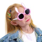Очки солнцезащитные детские Мастер К, поляризационные, UV 400, линза 5.5×6 см, ширина 13 см, дужка 13 см, розовые - Фото 2