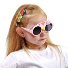 Очки солнцезащитные детские, поляризационные, ширина 13.5 см, дужки гнущиеся  13.5 см - фото 6414344