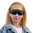 Очки солнцезащитные детские, поляризационные, ширина 15 см, дужки гнущиеся  13 см - фото 9247522