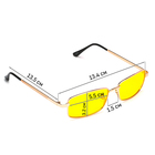 Очки для водителя «Мастер К. Прямоугольные», цвет золотой - Фото 2