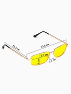 Очки для водителя мужские «Мастер К. Прямоугольные», цвет золотой - фото 23530226