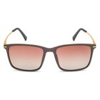 Очки солнцезащитные «OneSun. Прямоугольные», линза 4.4×5.5 см, коричневый - Фото 2