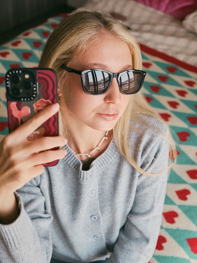 Очки солнцезащитные «OneSun. Wayfarer», uv 400, линза 4.5×6 см, чёрный