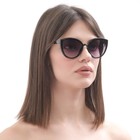 Очки солнцезащитные женские «OneSun. Кошачий глаз», UV 400, линза 5.3×6 см, чёрный - Фото 4