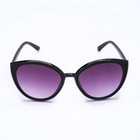 Очки солнцезащитные женские «OneSun. Кошачий глаз», UV 400, линза 5.3×6 см, чёрный - Фото 2