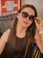 Очки солнцезащитные женские «OneSun. Кошачий глаз», UV 400, линза 5.3×6 см, чёрный  (артикул 5541469)  большой выбор товаров оптом и в розницу по низким ценам с доставкой