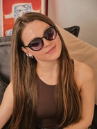 Очки солнцезащитные женские «OneSun. Кошачий глаз», UV 400, линза 5.3×6 см, чёрный  (артикул 5541469)  большой выбор товаров оптом и в розницу по низким ценам с доставкой