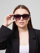 Очки солнцезащитные «OneSun. Wayfarer», линза 5.3×6 см, чёрный, фиолетовый - Фото 4