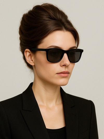 Очки солнцезащитные OneSun, UV 400, дужка 15 см, ширина 15 см, линза 5×6 см, чёрные