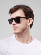Очки солнцезащитные OneSun, UV 400, дужка 14.5 см, ширина 14 см, линза 5×6 см, чёрные - Фото 1