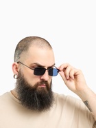 Очки солнцезащитные «OneSun. Прямоугольные», uv 400, линза 3.5×5.5 см, серые - Фото 2