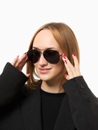 Очки солнцезащитные женские OneSun, поляризационные, uv 380, дужка 15 см, ширина 15 см, линза 5.5×6 см, чёрные - Фото 5