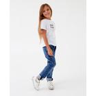 Футболка детская KAFTAN: Make, белая, размер 34, рост 122-128 - фото 49815377