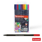 Набор ручек капиллярных 10 цветов Luxor, Fine Writer 045, 0,8мм, европодвес - фото 9247994