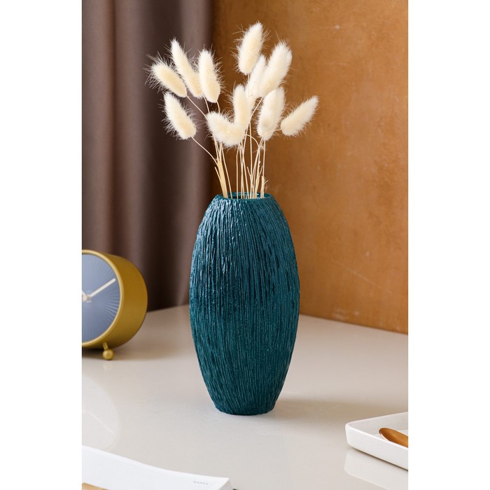 Ваза керамическая "Евро", настольная, изумруд, 22 см - Фото 1