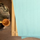 Простыня вафельная для бани Экономь и Я 150х180 см, небесный, 200 гр/м2, 100% хлопок - Фото 3