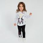 Леггинсы для девочки, цвет тёмно-серый, рост 110 см (5 лет) - Фото 4