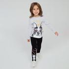 Леггинсы для девочки, цвет тёмно-серый, рост 122 см (7 лет) - Фото 3