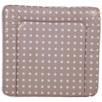 Матрас для пеленания «Звезды», размер 77×72 см, макиато, белый