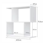 Стеллаж Polini Home Smart, фигурный, 2 секции, цвет белый - Фото 2