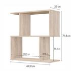 Стеллаж Polini Home Smart, фигурный, 2 секции, цвет дуб - Фото 2