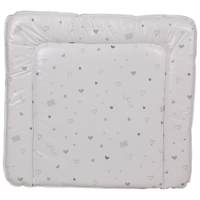 Матрас для пеленания French Teddy, размер 77×72 см, белый, серый - Фото 1