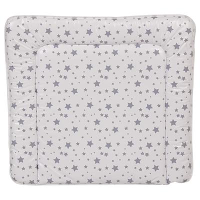 Матрас для пеленания «Звезды», размер 77х72 см, цвет белый/серый