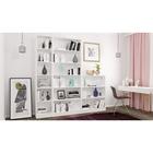 Стеллаж Home Smart, вертикальный, 6 секций, размер 80x28x202 см, цвет белый 6960185 - фото 319808859