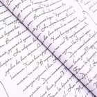 Бумага белый крафт, двусторонняя, розовый, письмо на белом, 0,6 х 10 м - Фото 6