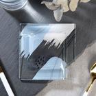 Блюдце квадратное «Яркие пятна», стекло, 10х10 см - Фото 4