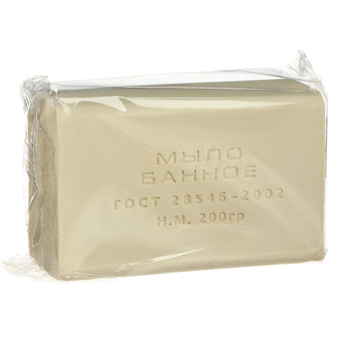 Мыло туалетное «Банное» Ординарное в прозрачной обертке, 200 г - Фото 1