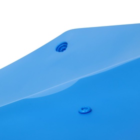 Папка-конверт на кнопке А4, 180 мкм, Calligrata Office, полупрозрачная, синяя (комплект 10 шт)