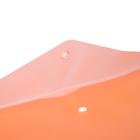 Папка-конверт на кнопке А4, 180 мкм, Calligrata, оранжевая - Фото 2