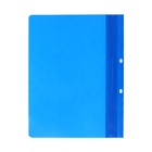 Папка-скоросшиватель Calligrata, А4, 180 мкм, синяя, прозрачный верх, с перфорацией - Фото 2