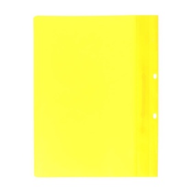Папка-скоросшиватель Calligrata, А4, 180 мкм, жёлтая, прозрачный верх, с перфорацией  (артикул 6578245)  большой выбор товаров оптом и в розницу по низким ценам с доставкой