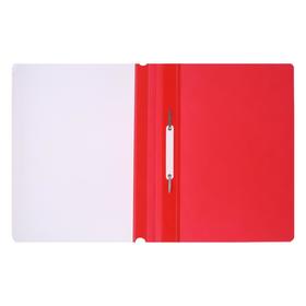 Папка-скоросшиватель Calligrata, А4, 120 мкм, красная, прозрачный верх 6578256