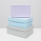 Набор коробок 3 в 1 "Туман", 23 х 16 х 9,5 - 19 х 12 х 6,5 см 6938635