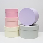 Набор круглых подарочных коробок 5 в 1 «Дымка», 23×23×14 - 15×15×10 см - Фото 2