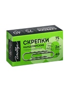 Скрепки канцелярские GLOBUS, 75 мм, 40 шт., оцинкованные, гофрированные - Фото 6