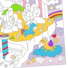 Многоразовая раскраска «Страна единорогов», размер — 30×42 см, 5 маркеров - Фото 3