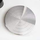 Гончарный круг ручной (скульптурный) двухсторонний металл d=25 см - фото 9572344