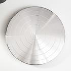 Гончарный круг ручной (скульптурный) двухсторонний металл d=30 см - фото 9572348