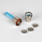 Набор фонарей на ниппель велосипеда "Мастер К", 2 шт, AG10, синий - фото 50836049