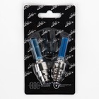 Набор фонарей на ниппель велосипеда "Мастер К", 2 шт, AG10, синий - фото 50836050