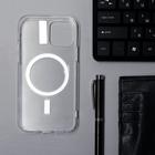 Чехол LuazON для iPhone 12/12 Pro, поддержка MagSafe, пластиковый, прозрачный 6253197 - фото 16913850