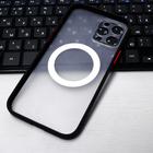 Чехол LuazON для iPhone 12 Pro Max, поддержка MagSafe, с окантовкой, пластиковый, черный - Фото 3