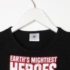 Футболка детская Heroes «Мстители», рост 86-92, цвет чёрный - Фото 2